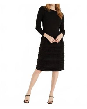 NIC+ZOE All The Trimmings Twirl Dress - Black
