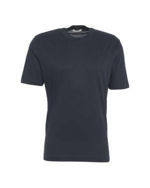 STEFAN BRANDT Timeless Crew Neck T-Shirt With Quality Fabric - Blue