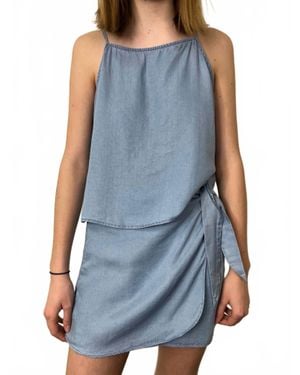 Sadie & Sage Chambray Tank Top - Blue