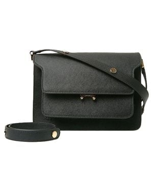 Marni Saffiano Trunk Bag Medium - Black