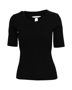 Alexander Wang Back Cut-Out T-Shirt - Black