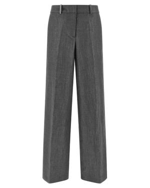 Peserico Linen Casual Pants - Gray