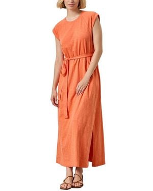 Lilla P Saddle Sleeve Maxi Dress - Orange