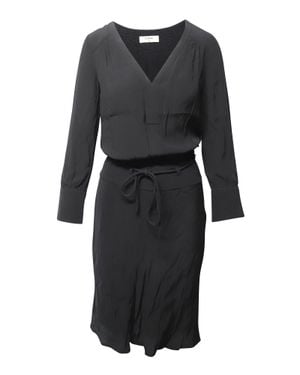 Ba&sh Long-Sleeve Midi Dress - Black