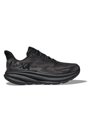 Hoka One One Clifton 9 1127895-Bblc Sneakers Lace-Up Running Shoes - Black