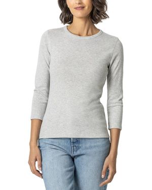 Lilla P Slim Crewneck Shirt - Gray
