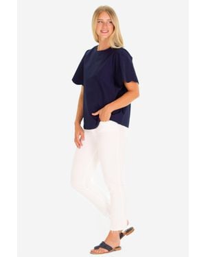 Duffield Lane The Feye Flutter Sleeve - Blue