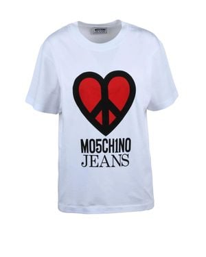 Moschino Graphic Cotton T-Shirt - White