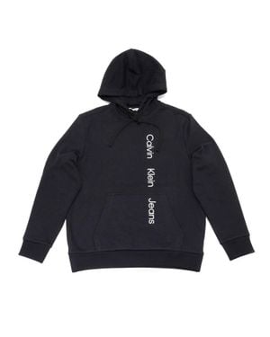 Calvin Klein Long Sleeve Earth Pullover Hoodie - Blue