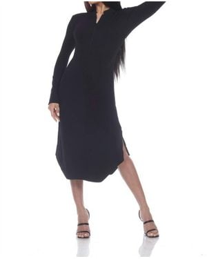 One Essence Mandy Mandarin Dress - Blue