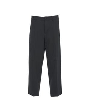 Nine:inthe:morning Tailored Pants With Pressed Pleats And Refined Finish - Gray