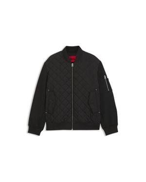 HUGO Water-Repellent Jacket - Black