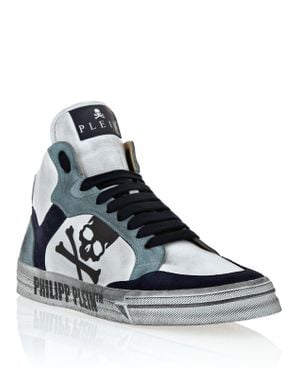 Philipp Plein High Top Sneakers Retrokickz - Blue