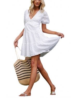 Bishop + Young Jessie Tiered Eyelet Dress - White