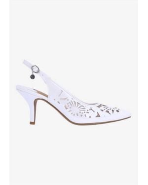 J. Reneé Vanani Sling Back Pumps - White