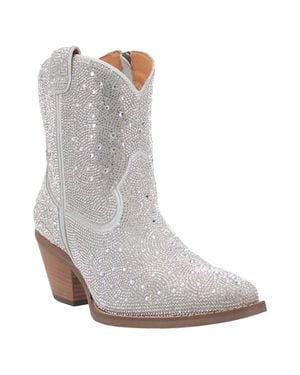 Dingo Rhinestone Cowgirl Short Boot - Gray