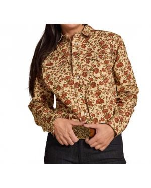 SCHAEFER OUTFITTER Western Stretch Snap Shirt - Brown