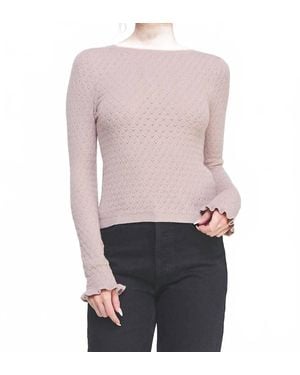 Allie Rose Chic Reverie Knit Top - Pink