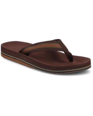 Vance Co. Vance Fontana Comfort Flip-Flop Sandal - Brown
