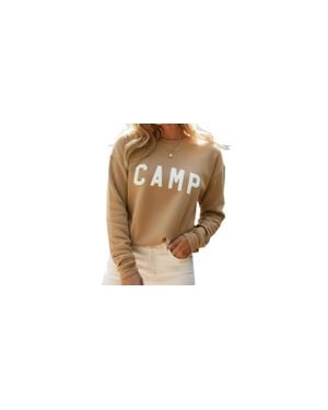 Oat Collective Camp Long Sleeve Sweatshirt - Black