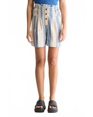 Bellerose Lilat Paperbag Shorts - Blue