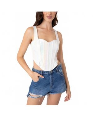 Sincerely Ours Corset Top - Blue