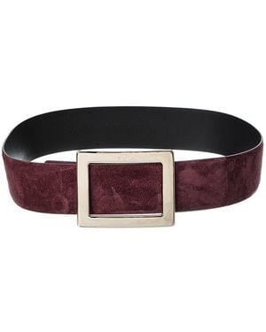 Roger Vivier Suede Belt - Black