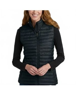Eddie Bauer Microlight Full Zip Down Puffer Vest - Gray