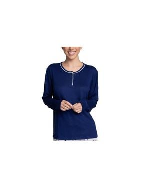 Hanes Henley Top - Blue