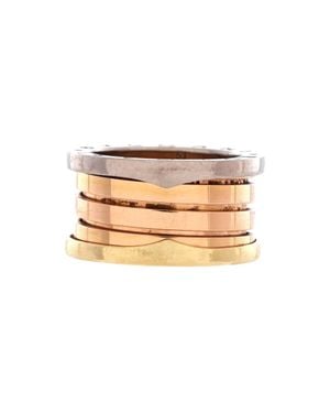 BVLGARI B. Zero1 Four Band Ring 18K Tricolor - Natural