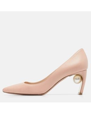Nicholas Kirkwood Leather Pointed Toe Pumps - Pink