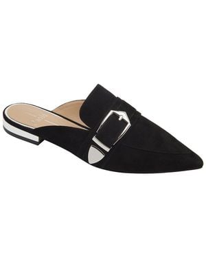 Linea Paolo Ace-L Suede Mule - Black