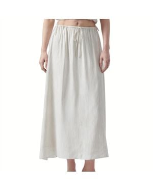 ATM Silk Pull-On Maxi Skirt - Gray