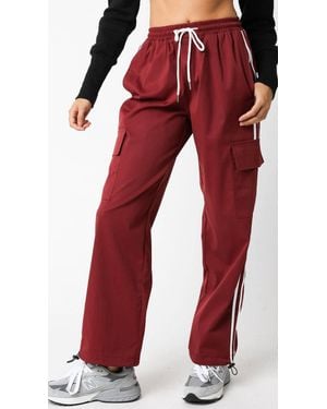 Olivaceous Track Pants - Red