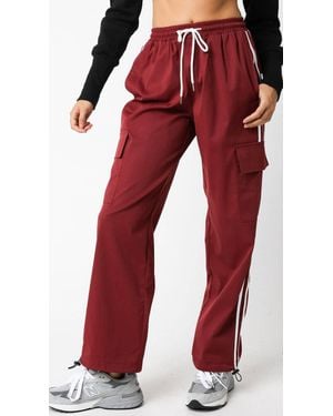 Olivaceous Track Pants - Red