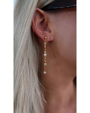 Chansuttpearls The Vivian Drop Earrings - Brown