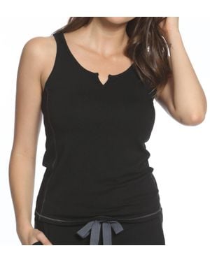 Twelve Eighty Eight Brenda V Notch Tank Top - Black