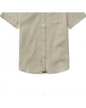 The Normal Brand Freshwater Short Sleeve Button Up Shirt - Natural