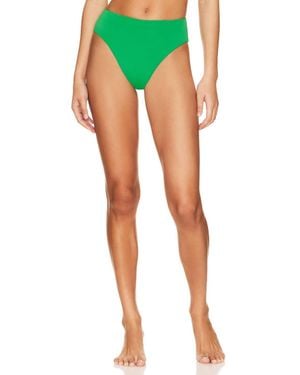 Haight High Leg Hotpants Bikini Bottom - Green