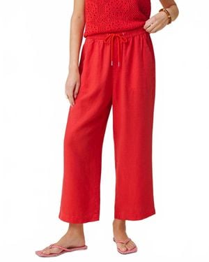 Splendid Angie Crop Wide Leg Pant - Red