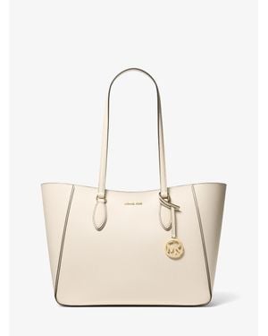 Michael Kors Outlet Jet Set Travel Large Signature Logo 3-In-1 Tote Bag - Natural