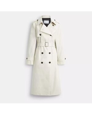 COACH Long Trench - Natural
