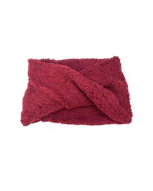Kensie Sherpa Infinity Scarf - Red