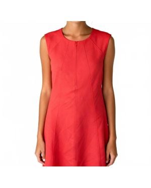 DKNY Structured Pattern Mini Dress