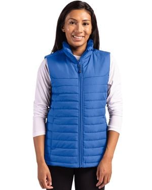 Clique Elevation Eco Full Zip Puffer Vest - Blue
