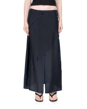6397 Deconstructed Midi Skirt - Black