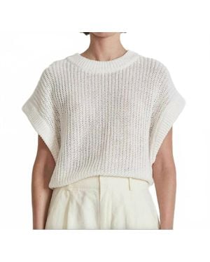 Apiece Apart Oliva Linen Vest - Gray