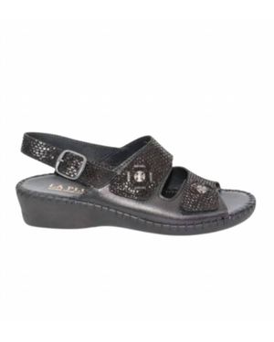 Laurevan La Plume Dusty Sandal - Black