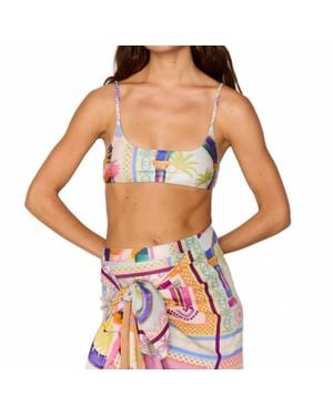 MINKPINK Elysia Braid Strap Bikini Top - Blue