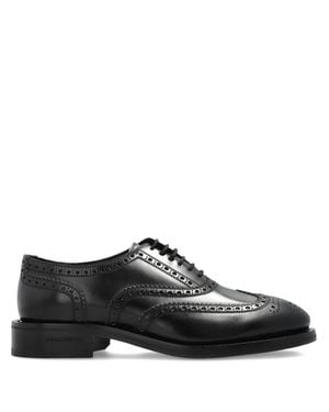 DSquared² Wingtip Lace-Up Leather Shoes - Black